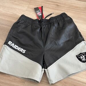 NFL Raiders Black and Gray shorts